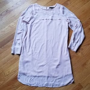 Banana Republic Light Pink Ruffle Yoke Dress